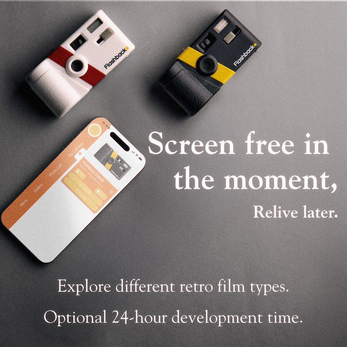 Flashback ONE35 V2 camera and mobile app
